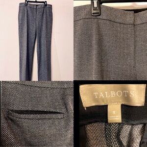 TALBOTS BeautifulI Italian Knit Herringbone Trouser Perfect Condition